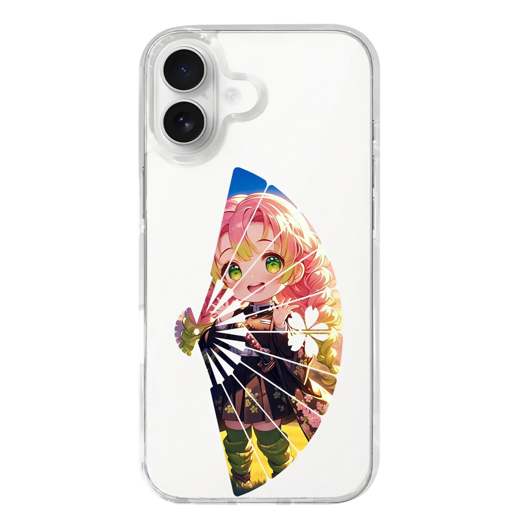 鬼滅の刃 グッズ,甘露寺 蜜璃 - iPhone 17シリーズ 透明スマホケース – 薄型・耐衝撃・精密フィット保護カバー